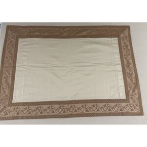 1 Frette Sham 100% Cotton Made in Italy Very Large Neutrals Luxury Beige Brown